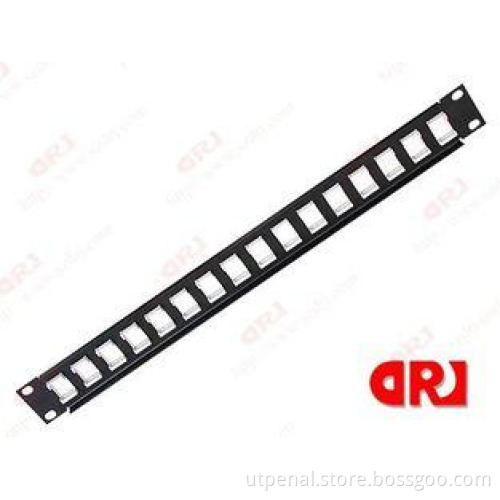 16 Ports Way Rj45 Rack Mount Patch Panel CAT5E / CAT6 / CAT